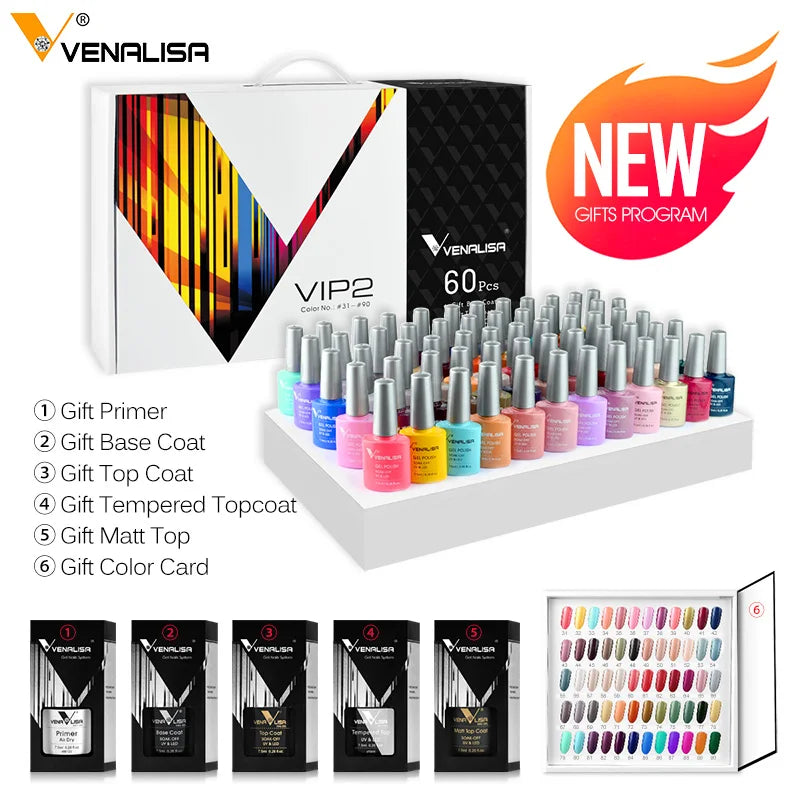Esmalte em Gel VENALISA Semi Permanente UV/LED – 7,5 ml