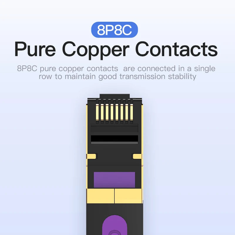 Cabo de Rede Vention Ethernet Cat7 RJ45 STP – Até 10Gbps