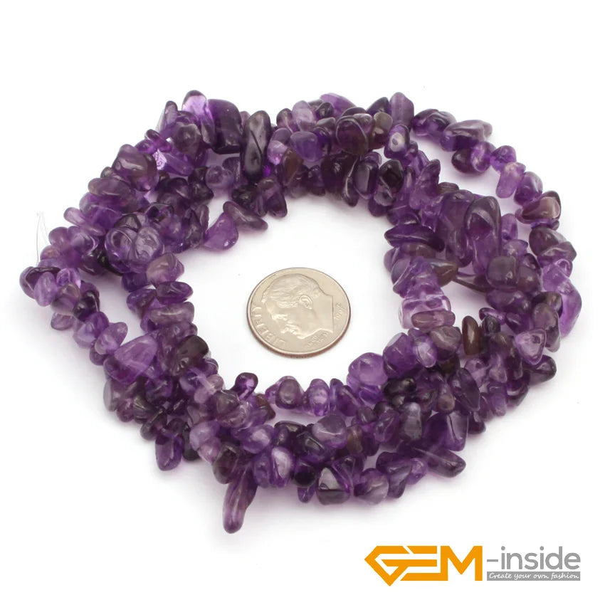 Natural Chips Shape Stone Beads Material Peridots Fluorite Malanchite Garnet Lapis Lazuli Ametrines Stand 34 Inch