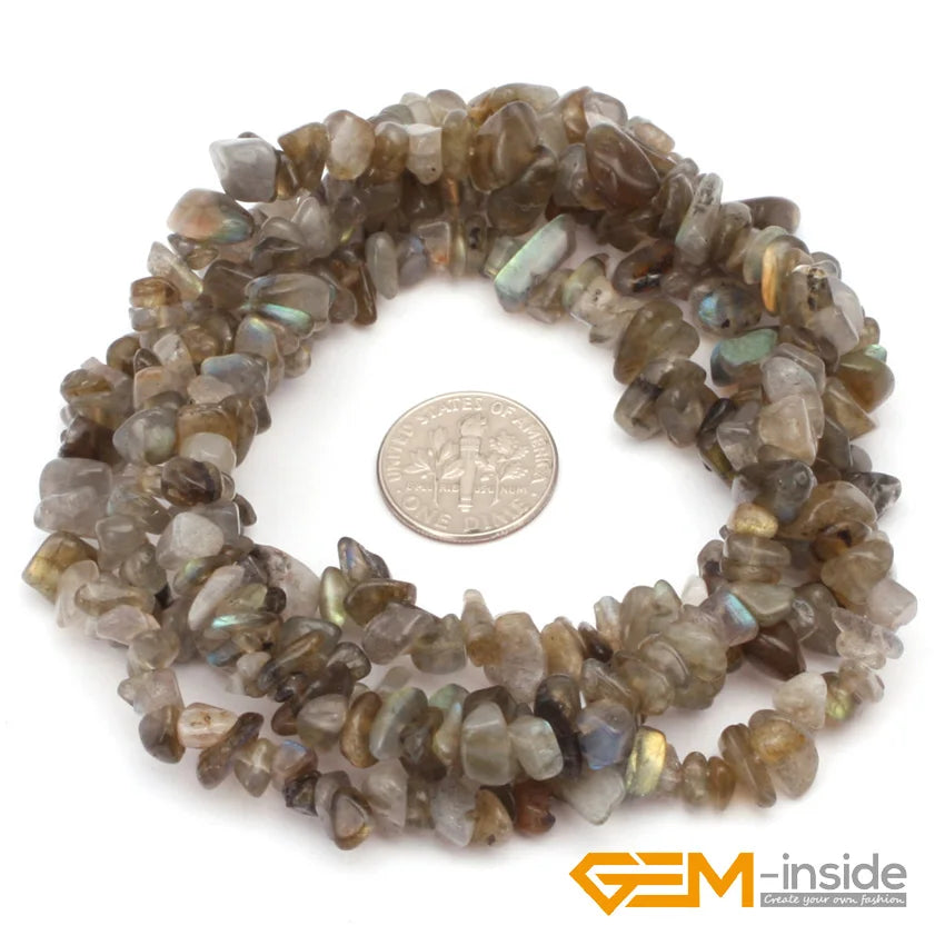 Natural Chips Shape Stone Beads Material Peridots Fluorite Malanchite Garnet Lapis Lazuli Ametrines Stand 34 Inch