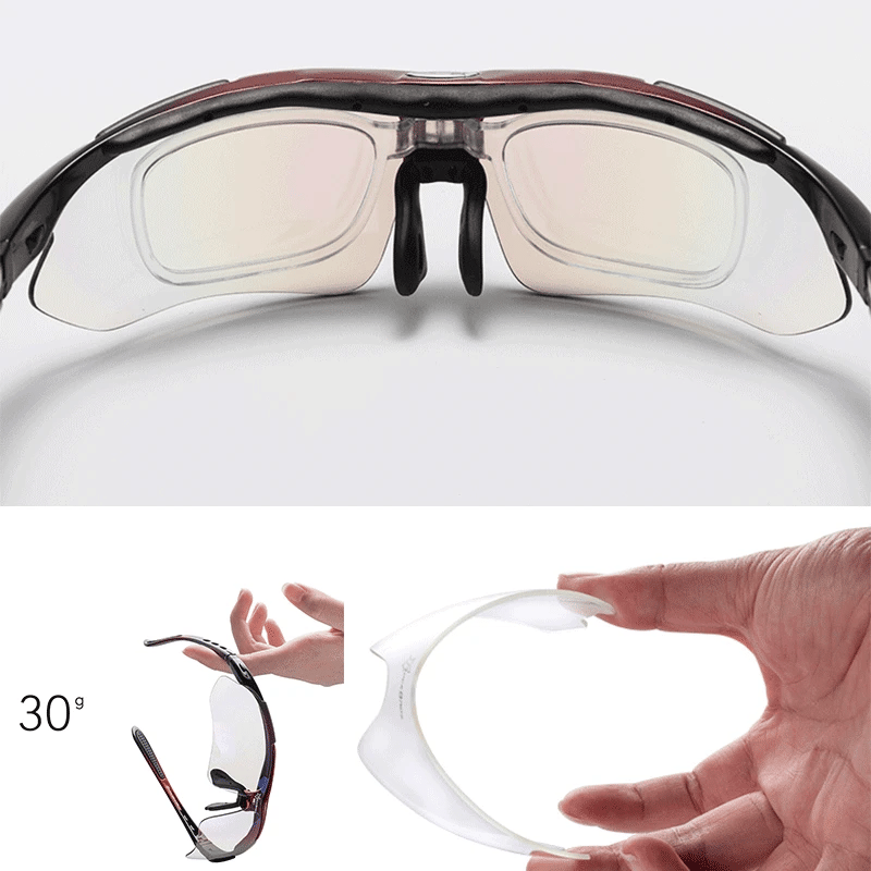 Óculos de Ciclismo ROCKBROS Polarizados UV400 com Lentes Intercambiáveis – Modelo 0089