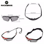Óculos de Ciclismo ROCKBROS Polarizados UV400 com Lentes Intercambiáveis – Modelo 0089