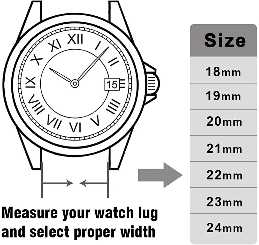 Pulseira Esportiva em Nylon Trançado para Relógio – 18mm a 24mm (Geekthink)