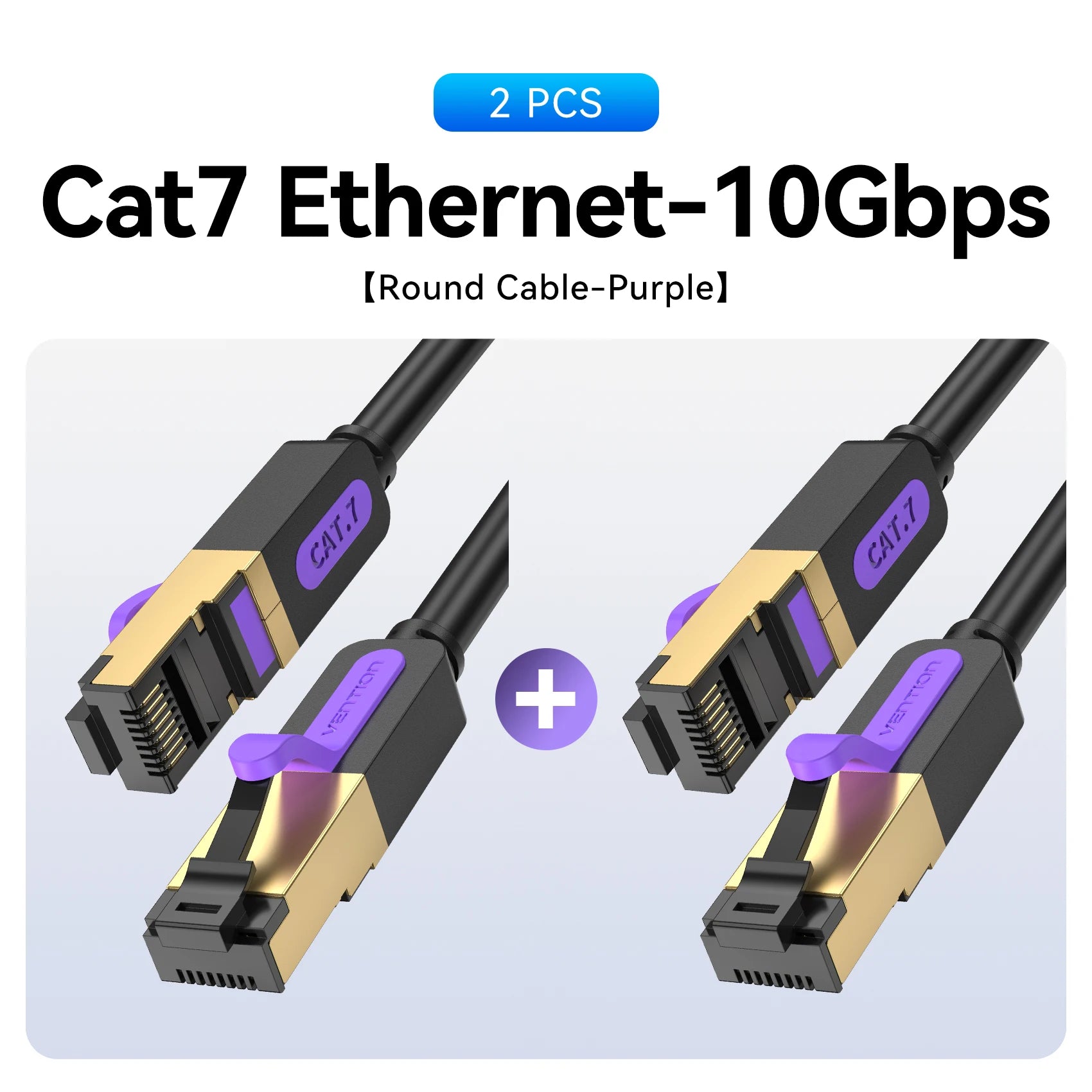 Cabo de Rede Vention Ethernet Cat7 RJ45 STP – Até 10Gbps