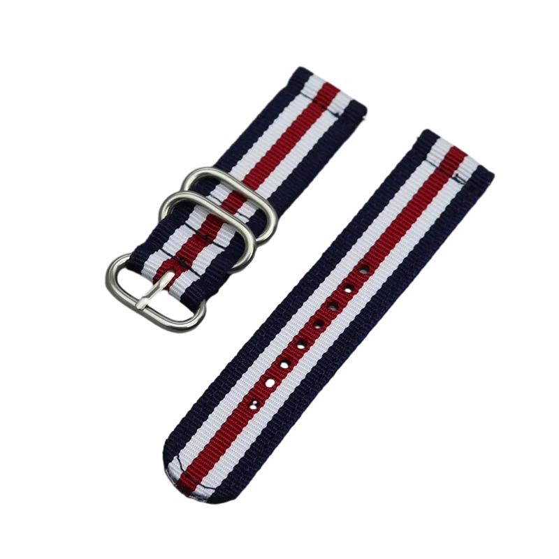 Pulseira Esportiva em Nylon Trançado para Relógio – 18mm a 24mm (Geekthink)