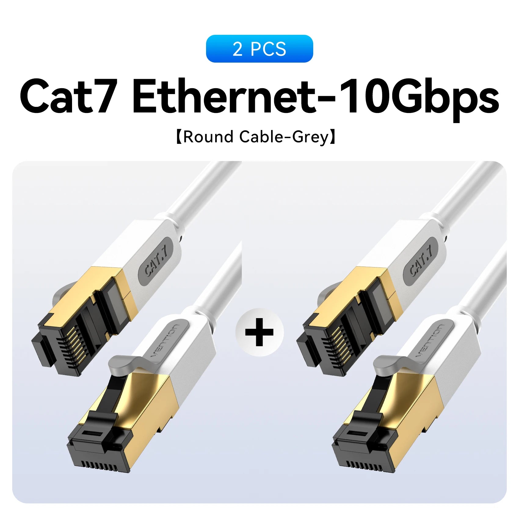 Cabo de Rede Vention Ethernet Cat7 RJ45 STP – Até 10Gbps