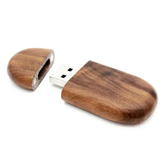 Pen Drive JASTER USB 2.0 em Madeira/Bambu com Logo Personalizado – Até 128GB