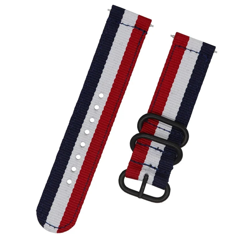 Pulseira Esportiva em Nylon Trançado para Relógio – 18mm a 24mm (Geekthink)