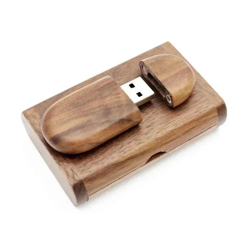 Pen Drive JASTER USB 2.0 em Madeira/Bambu com Logo Personalizado – Até 128GB