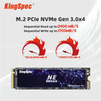 KingSpec SSD M.2 NVMe PCIe 3.0 x4 – 128GB a 2TB (M.2 2280) para Notebook e Desktop