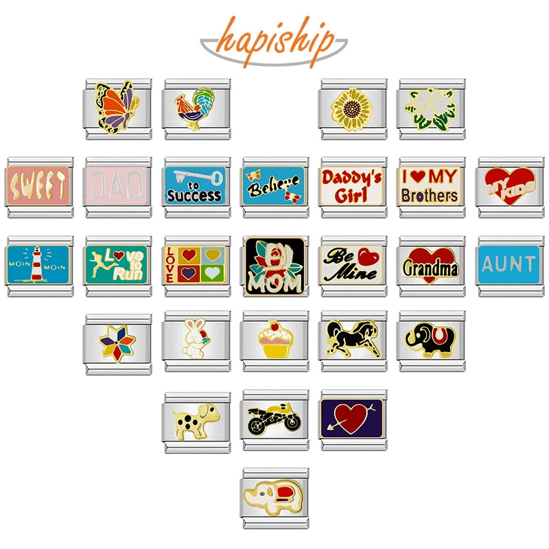 Charm Hapiship em Aço Inoxidável – Modelo DJ003 (Compatível com Pulseiras)