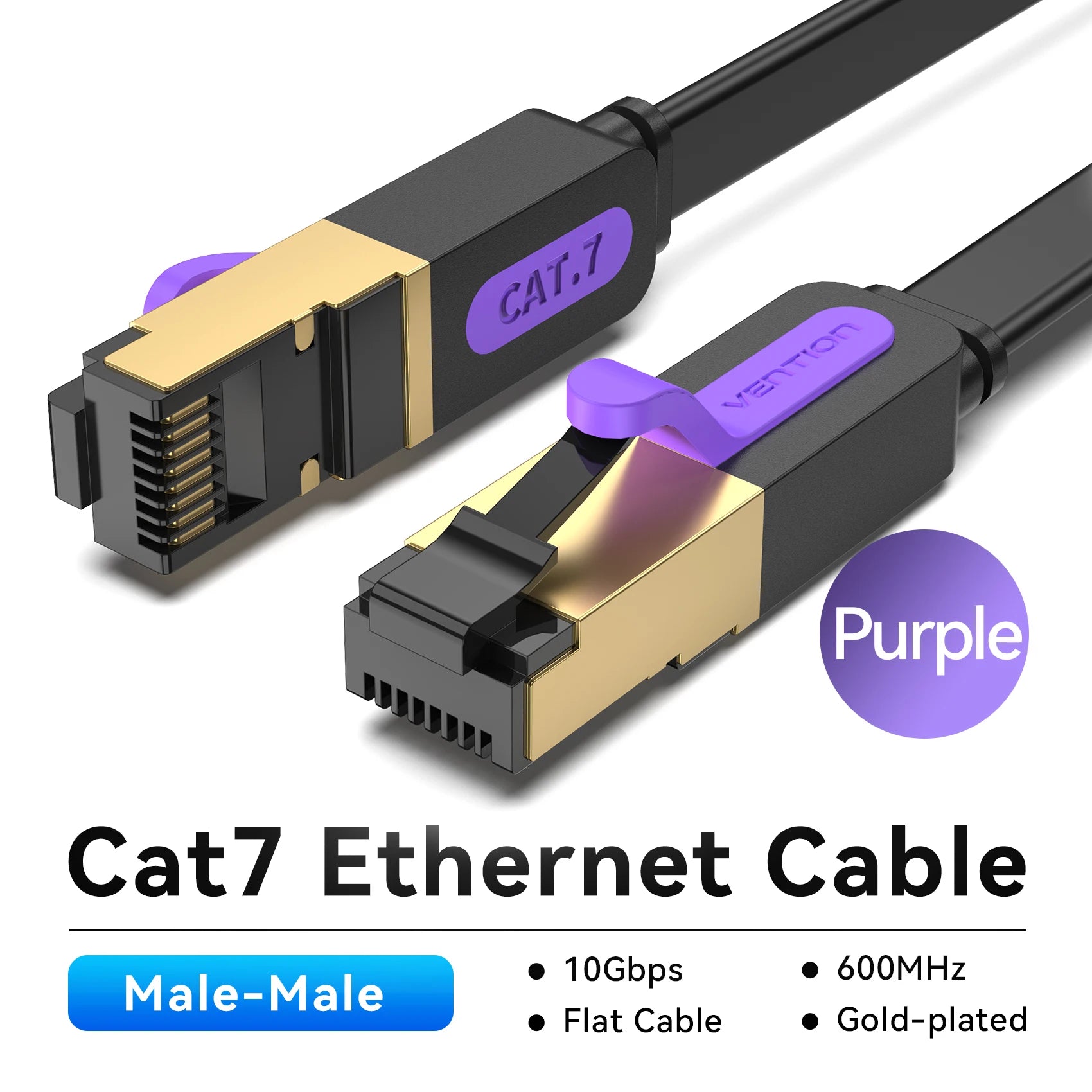 Cabo de Rede Vention Ethernet Cat7 RJ45 STP – Até 10Gbps