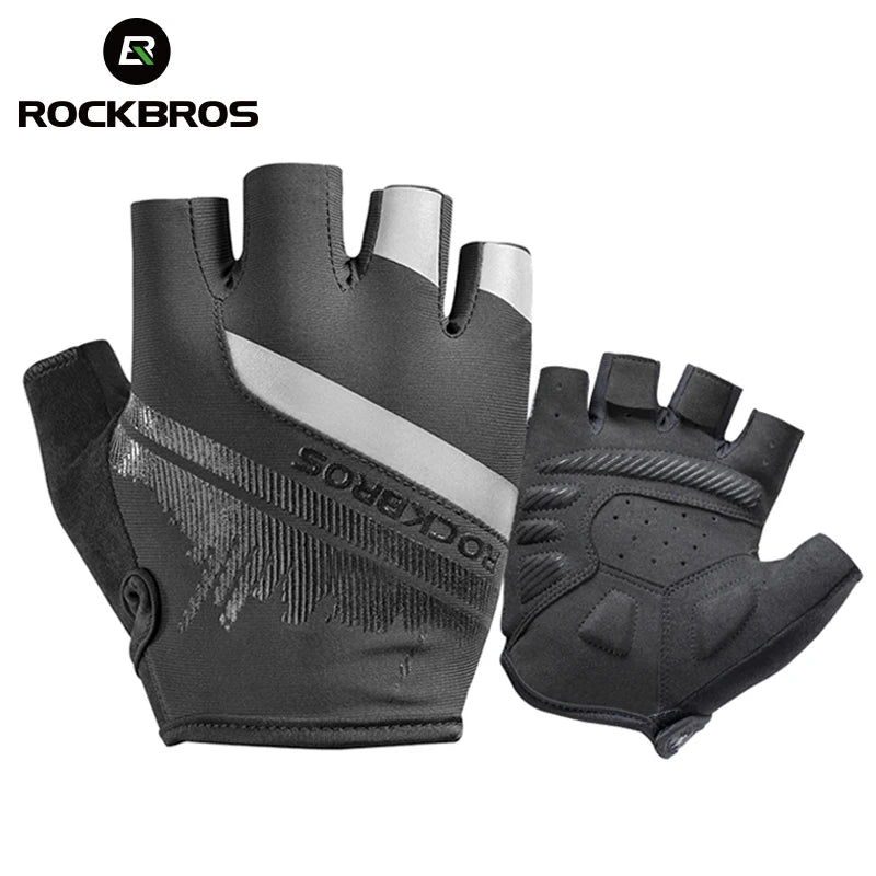Luvas de Ciclismo ROCKBROS Meio Dedo com Amortecimento – Modelo S247