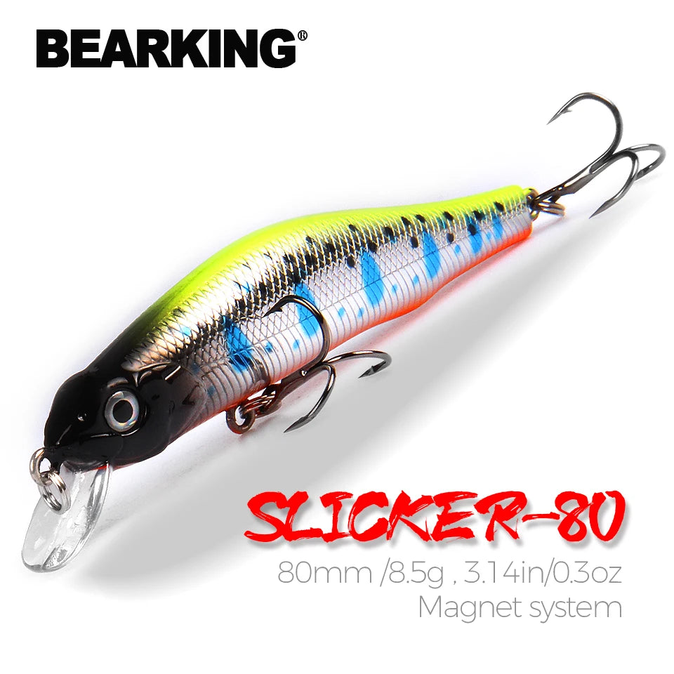 Isca Artificial BEARKING Magnet Minnow 80mm 8,5g – Modelo O-BK-Z183ZP