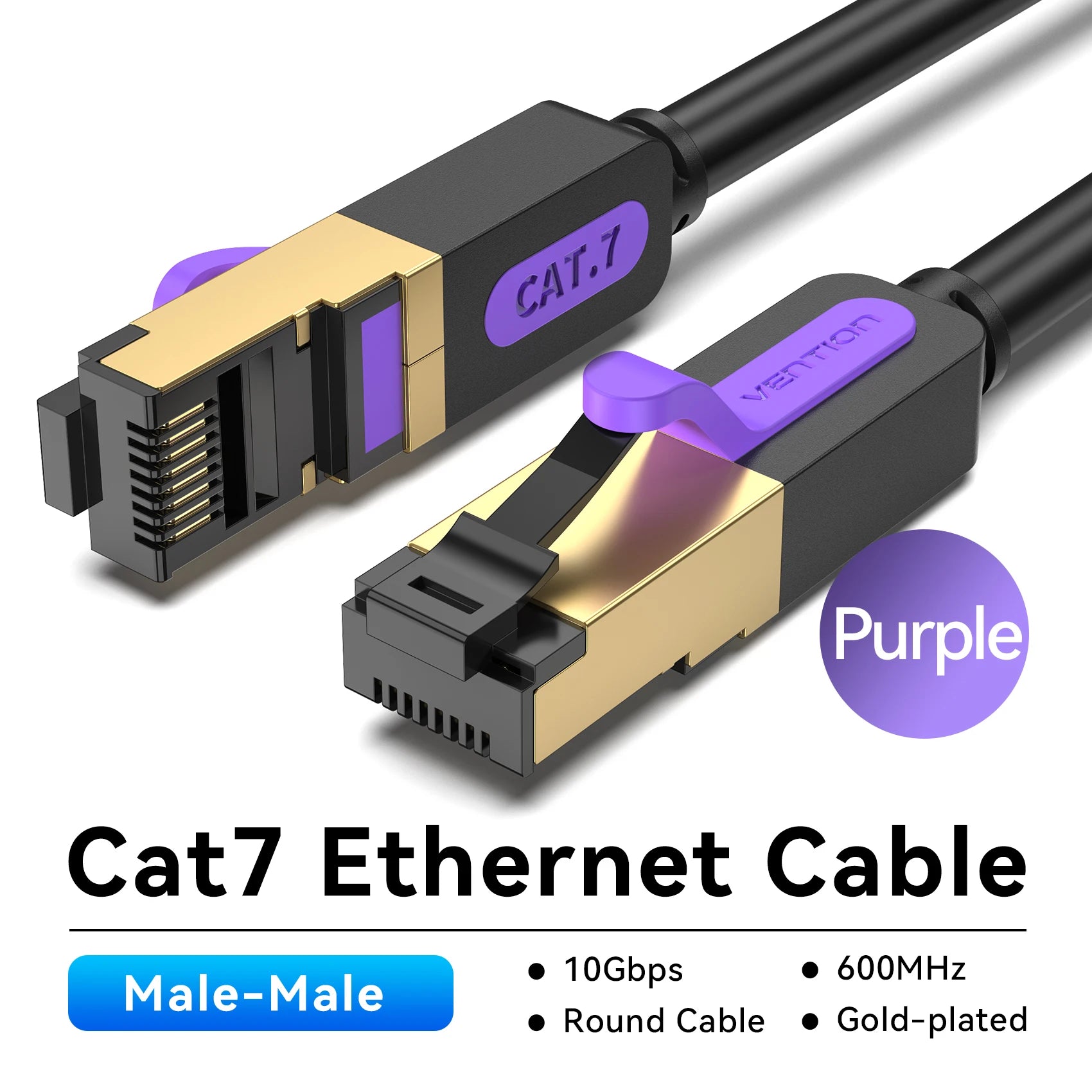 Cabo de Rede Vention Ethernet Cat7 RJ45 STP – Até 10Gbps