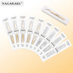 Pinça Profissional para Extensão de Cílios NAGARAKU em Aço Inoxidável